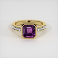 2.50 Ct. Purple Sapphire Ring, 10K Yellow Gold 1