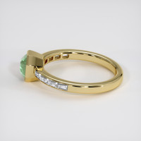 1.54 Ct. Green Sapphire Ring, 10K Yellow Gold 4
