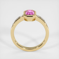 1.06 Ct. Pink Sapphire Ring, 14K Yellow Gold 3