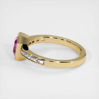 1.06 Ct. Pink Sapphire Ring, 14K Yellow Gold 4