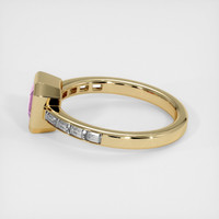 1.04 Ct. Pink Sapphire Ring, 14K Yellow Gold 4
