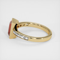 1.47 Ct. Padparadscha Sapphire Ring, 14K Yellow Gold 4