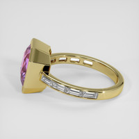 4.16 Ct. Pinkish Purple Sapphire Ring, 14K Yellow Gold 4