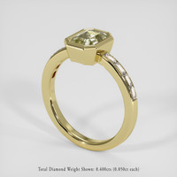 1.49 Ct. Bi Color Sapphire Ring, 14K Yellow Gold 2