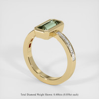 1.00 Ct. Sapphire Ring, 14K Yellow Gold 2