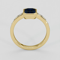 1.22 Ct. Blue Sapphire Ring, 14K Yellow Gold 3