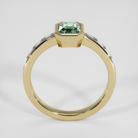1.05 Ct. Bluish Green Sapphire Ring, 14K Yellow Gold 3