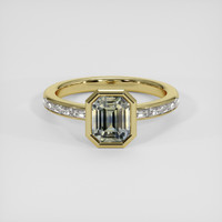 2.14 Ct. Bi Color Sapphire Ring, 14K Yellow Gold 1