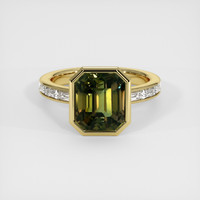 4.07 Ct. Sapphire Ring, 14K Yellow Gold 1