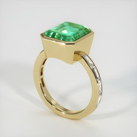4.73 Ct. Emerald  Ring - 18K Yellow Gold