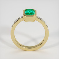 1.12 Ct. Emerald Ring, 18K Yellow Gold 3