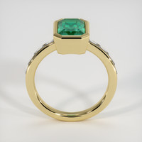 2.17 Ct. Emerald Ring, 18K Yellow Gold 3