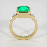 3.23 Ct. Emerald Ring, 18K Yellow Gold 3