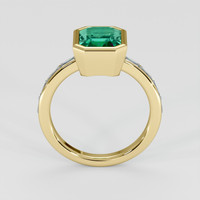 2.76 Ct. Emerald Ring, 18K Yellow Gold 3