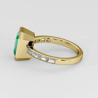 2.76 Ct. Emerald Ring, 18K Yellow Gold 4