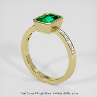 1.54 Ct. Emerald Ring, 18K Yellow Gold 2