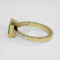 1.54 Ct. Emerald Ring, 18K Yellow Gold 4
