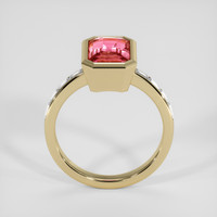 3.61 Ct. Pink Spinel Ring, 18K Yellow Gold 3