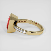 3.61 Ct. Pink Spinel Ring, 18K Yellow Gold 4