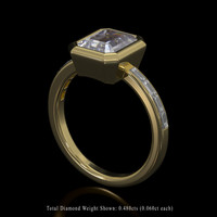 2.00 Ct. Gemstone Ring, 18K Yellow Gold 2