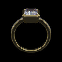 2.00 Ct. Gemstone Ring, 18K Yellow Gold 3