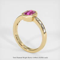 1.06 Ct. Sapphire Ring, 18K Yellow Gold 2