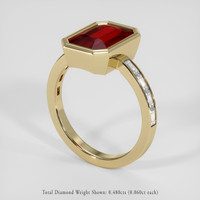 4.02 Ct. Ruby Ring, 18K Yellow Gold 2
