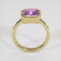 4.16 Ct. Pinkish Purple Sapphire Ring, 18K Yellow Gold 3