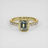 1.49 Ct. Bi Color Sapphire Ring, 18K Yellow Gold 1