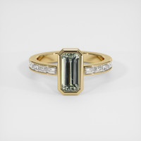 1.00 Ct. Sapphire Ring, 18K Yellow Gold 1