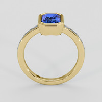 2.04 Ct. Blue Sapphire Ring, 18K Yellow Gold 3