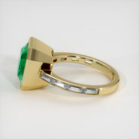 4.21 Ct. Emerald Ring, 18K Yellow Gold 4