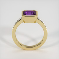 2.50 Ct. Sapphire Ring, 18K Yellow Gold 3