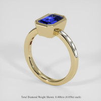 2.57 Ct. Blue Sapphire Ring, 18K Yellow Gold 2