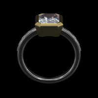 2.00 Ct. Gemstone Ring, 14K Yellow & White 3