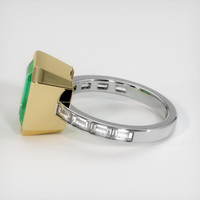 4.29 Ct. Emerald Ring, 18K Yellow & White 4