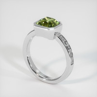 2.27 Ct. Bi Color Sapphire Ring, Platinum 950 2