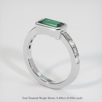 1.17 Ct. Gemstone Ring, Platinum 950 2