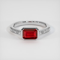 1.54 Ct. Ruby Ring, Platinum 950 1