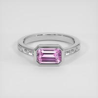2.05 Ct. Pink Sapphire Ring, Platinum 950 1
