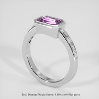 2.05 Ct. Pink Sapphire Ring, Platinum 950 2