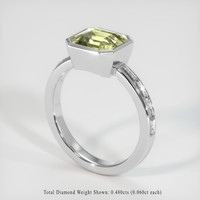 3.03 Ct. Yellow Sapphire Ring, Platinum 950 2