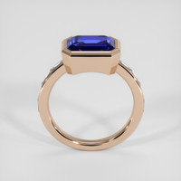 3.92 Ct. Blue Sapphire Ring, 18K Rose Gold 3