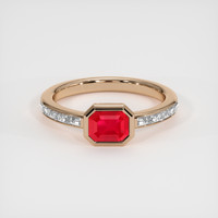 1.14 Ct. Ruby Ring, 18K Rose Gold 1
