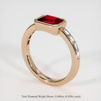 1.54 Ct. Ruby Ring, 18K Rose Gold 2