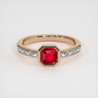 1.03 Ct. Ruby Ring, 18K Rose Gold 1