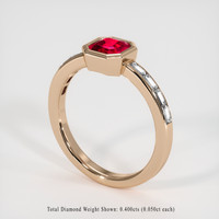 1.03 Ct. Ruby Ring, 18K Rose Gold 2
