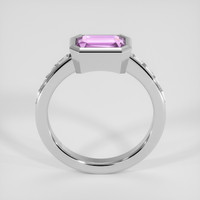 2.05 Ct. Pink Sapphire Ring, 10K White Gold 3