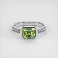 2.27 Ct. Bi Color Sapphire Ring, 14K White Gold 1