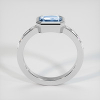 1.26 Ct. Greyish Blue Sapphire Ring, 14K White Gold 3